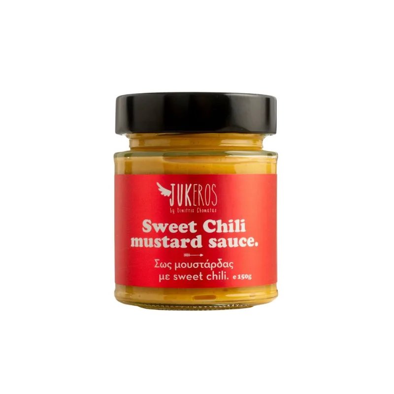 Χειροποίητη Σώς Μουστάρδας Sweet Chili - Jukeros - 150gr Ελλάδα Gluten Free Lactose Free Vegan Palm Oil Free