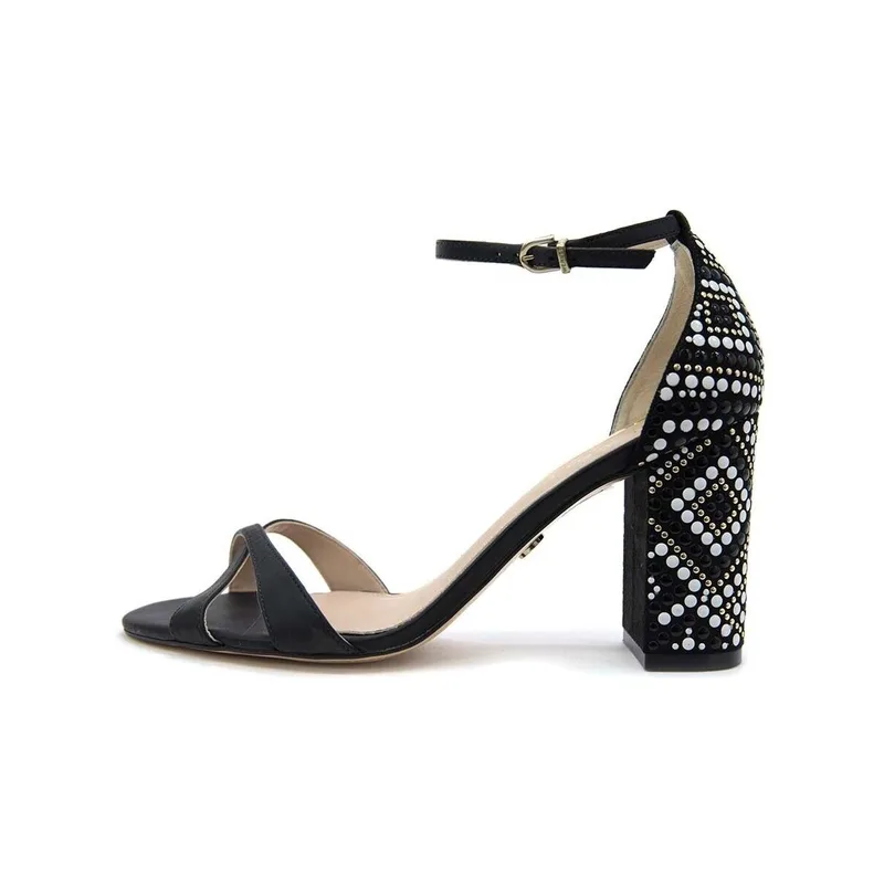 Σανδάλια με τακούνι Werner LEATHER HIGH HEEL SANDALS WOMEN