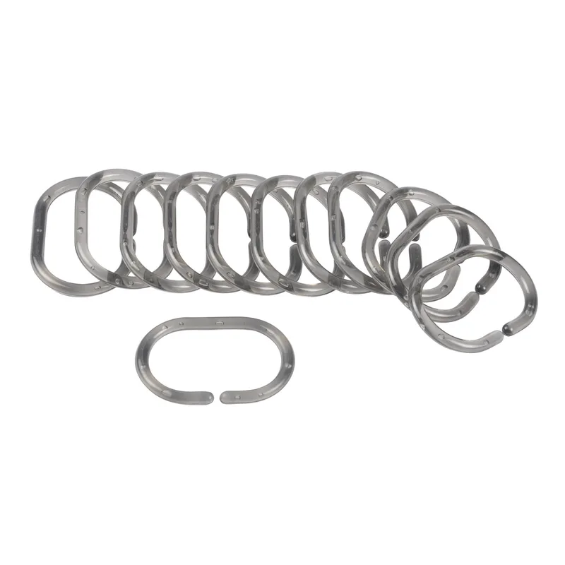 Κρίκοι Κουρτίνας Μπάνιου 12τμχ L-C Anthracite 6CRD006GR