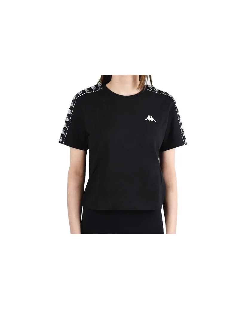 Kappa Inula Κοντομάνικο Crop Top Μαύρο 309090-19-4006