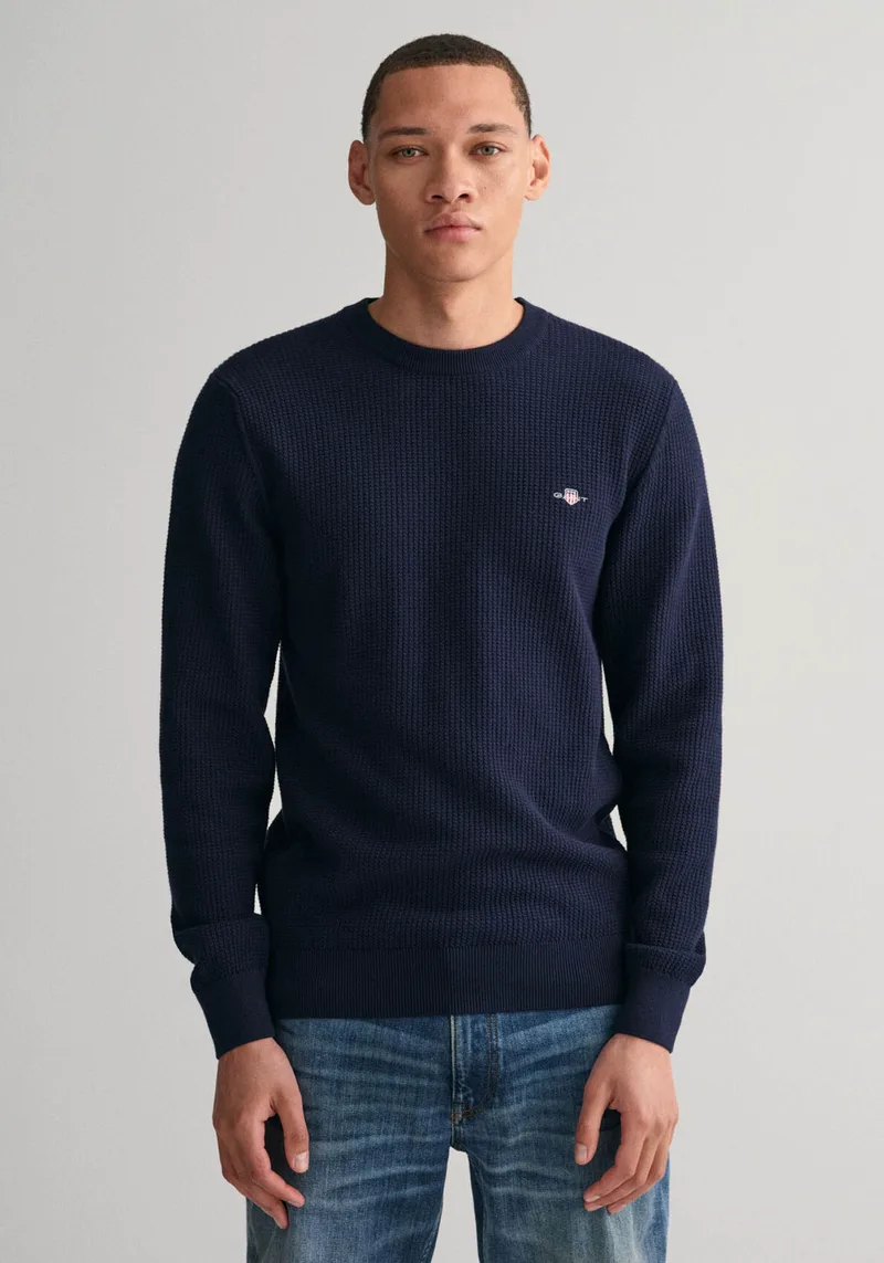 GANT Sweater της σειράς Light Texture - 8030168 433 Evening Blue
