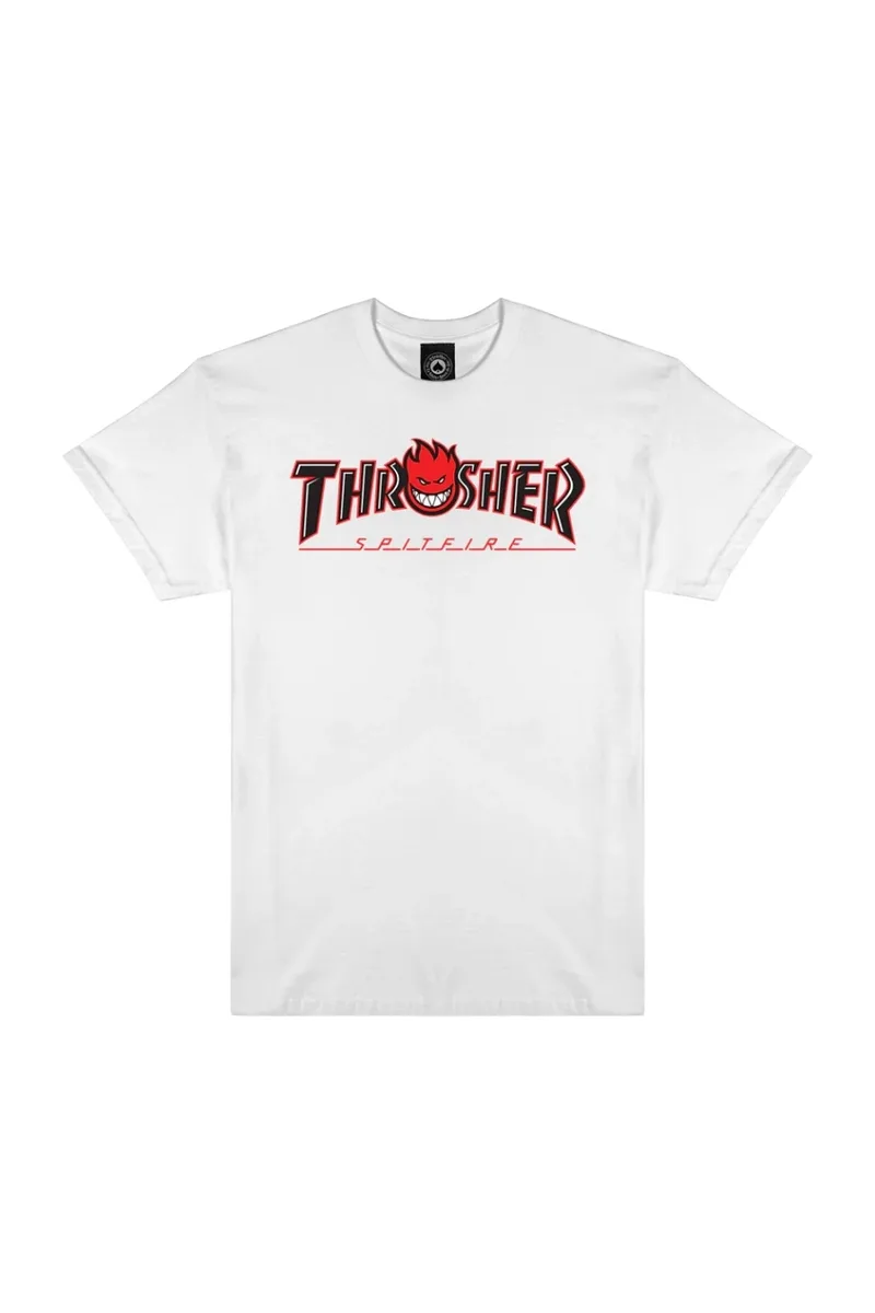 Thrasher x Spitfire Big Head T-Shirt Λευκό-311671-WHITE
