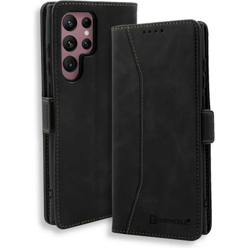 Θήκη Samsung Galaxy S25 Ultra Bodycell Book Case Πορτοφόλι - Black (5206015080586)
