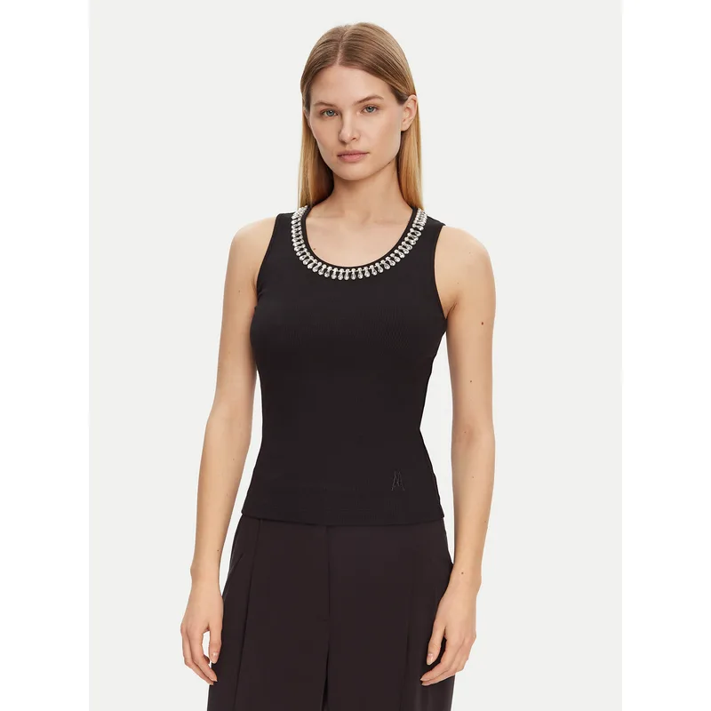 Marciano Guess Τοπ 5RGP23 6299A Μαύρο Regular Fit