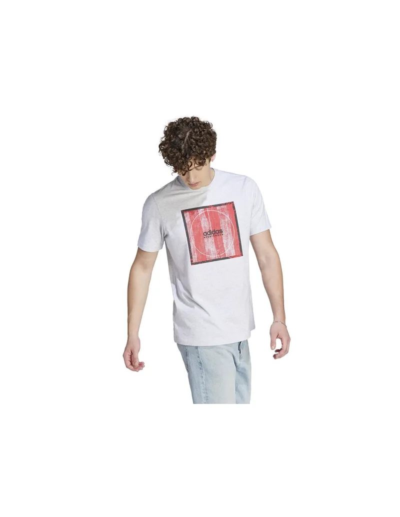 Adidas Tiro Box Graphic Ανδρικό T-shirt Κοντομάνικο Γκρι II5878