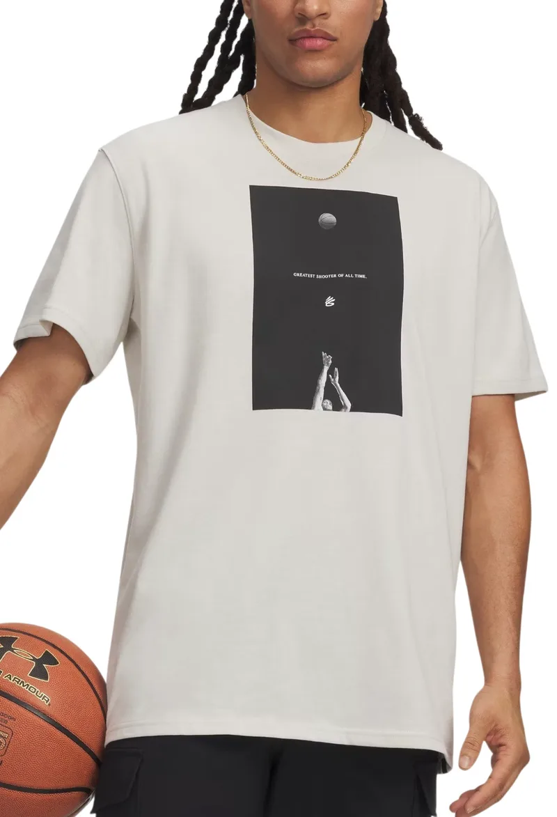 Μπλούζα Κοντομάνικη Under Armour Curry Greatest Shooter 6009781-110 Ανδρικό