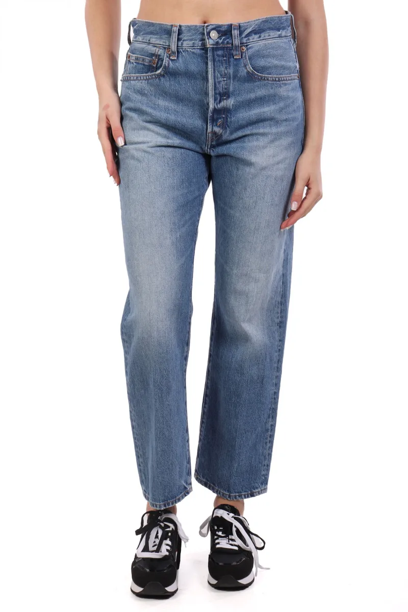 RALPH LAUREN ΠΑΝΤΕΛΟΝΙ JEANS RELAXED STRAIGHT ΜΠΛΕ