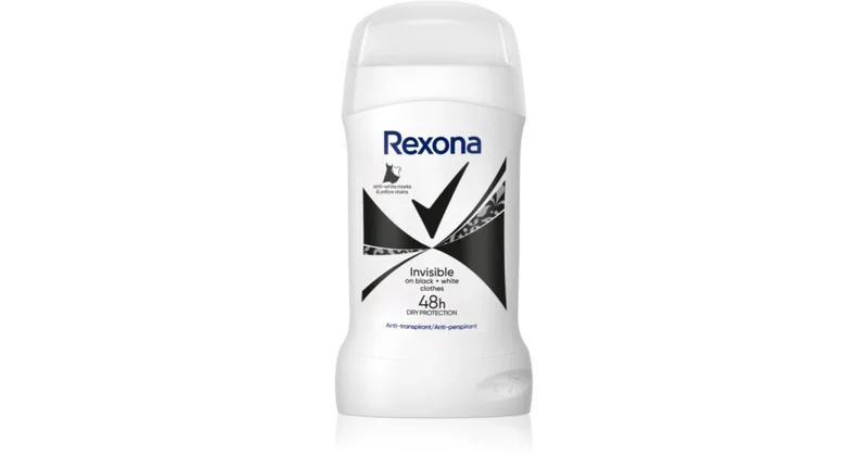 Rexona Invisible Black&White solid antiperspirant against white stains 50 ml