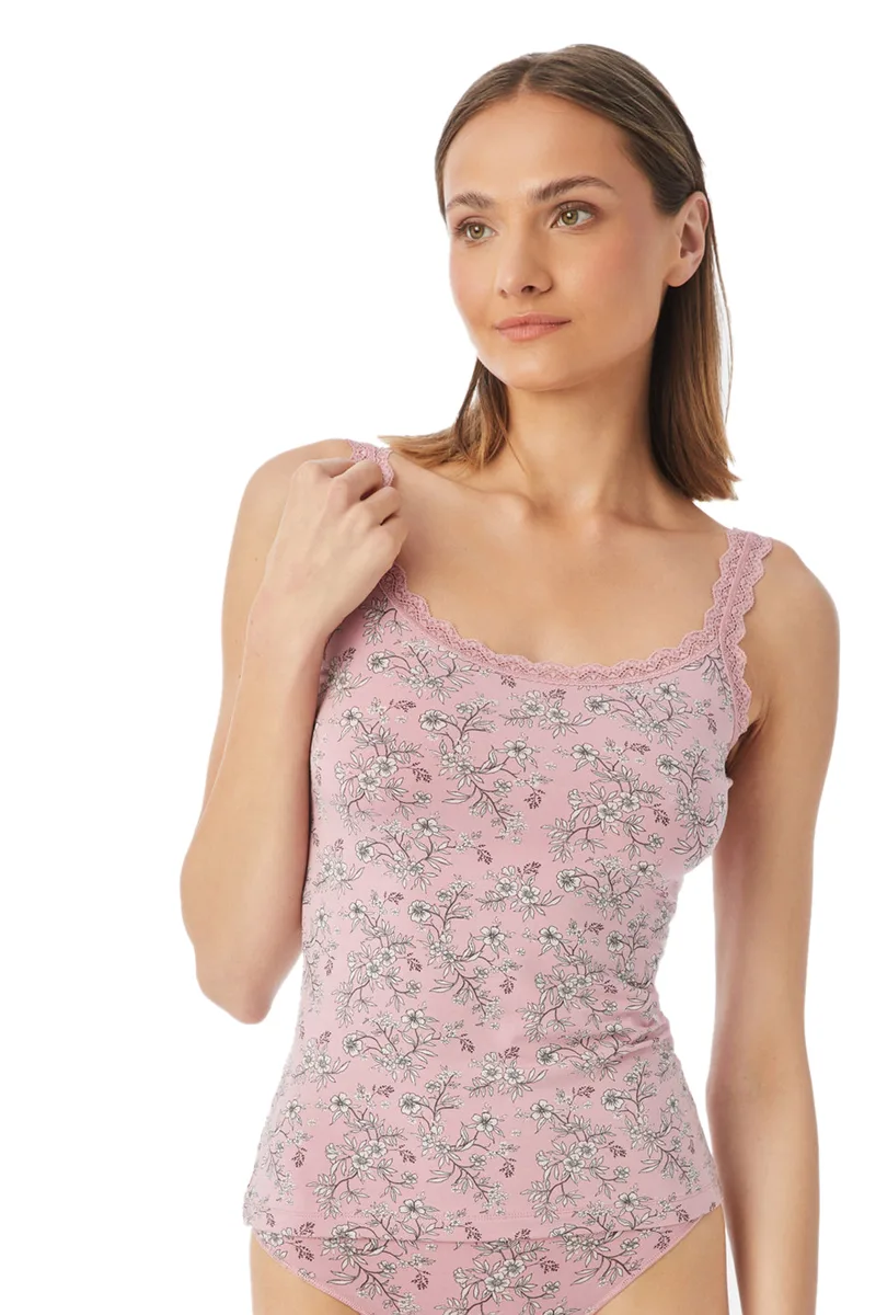 Minerva γυναικείο top με δαντέλα Fimelle Elegance Top-81841-78