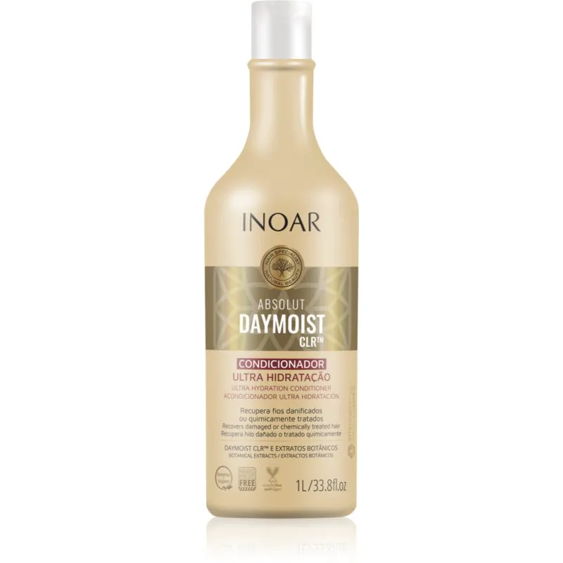 INOAR Absolut Daymoist CLR™ βαθιά ενυδατικό κοντίσιονερ για ξηρά και βαμμένα μαλλιά 1000 ml