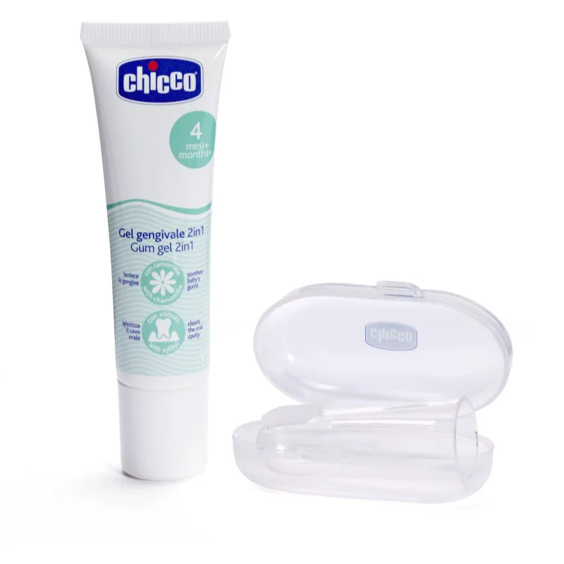 Chicco Oral Care Set Σετ οδοντιατρικής φροντίδας για μωρά 4 m+ 1 τμχ