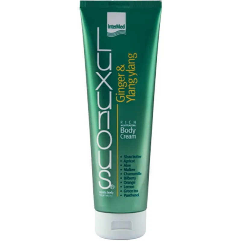 Luxurious Ginger & Ylang Ylang Rich Moisturising Body Cream Πλούσια Ενυδατική Κρέμα Σώματος με Αναζωογονητικό Άρωμα Τζίντζερ & Υλάνκγ Υλάνγκ για Λείο & Απαλό Δέρμα 280ml