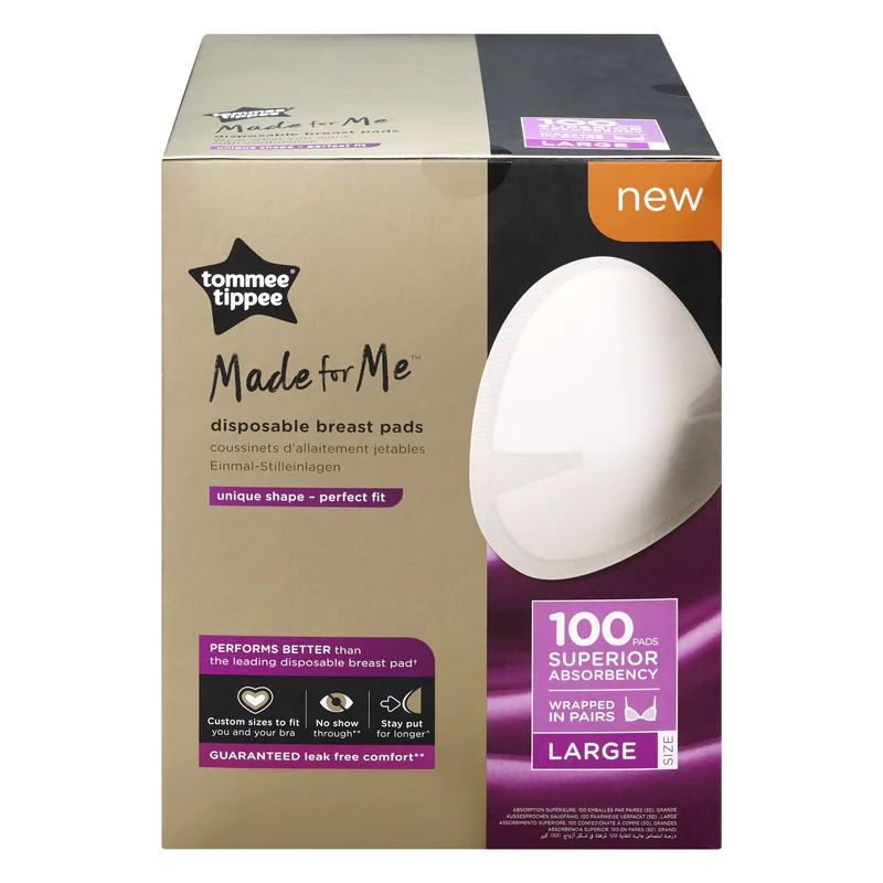 Tommee Tippee Disposable Breast Pads Daily Large Κωδ 423628 Επιθέματα Στήθους μίας Χρήσης 100 Τεμάχια