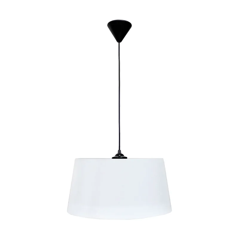 Φωτιστικό Οροφής Μονόφωτο Heronia Drum Black/White 35-0079