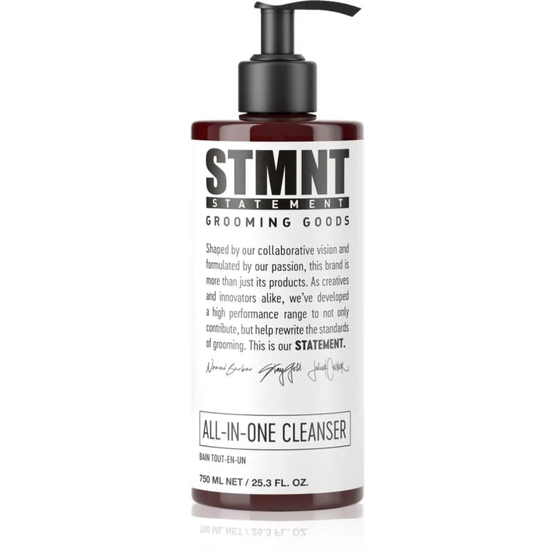 STMNT Care All-In-One Cleanser σαμπουάν για τα μαλλιά, τα γένια και το σώμα 750 ml