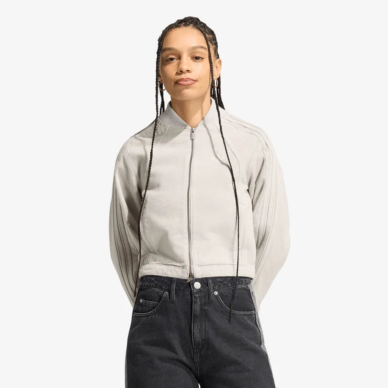 Μπουφάν adidas SST 2.0 Denim Tracktop Clear Grey Denim XS