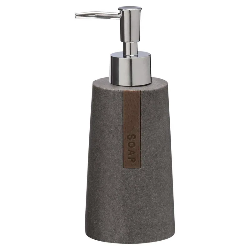 Ντισπένσερ Polyresin 275ml-7,4x18,5εκ. Pierra Grey Sealskin 361870214 (Υλικό: Polyresin, Χρώμα: Γκρι) - sealskin - sl-361870214