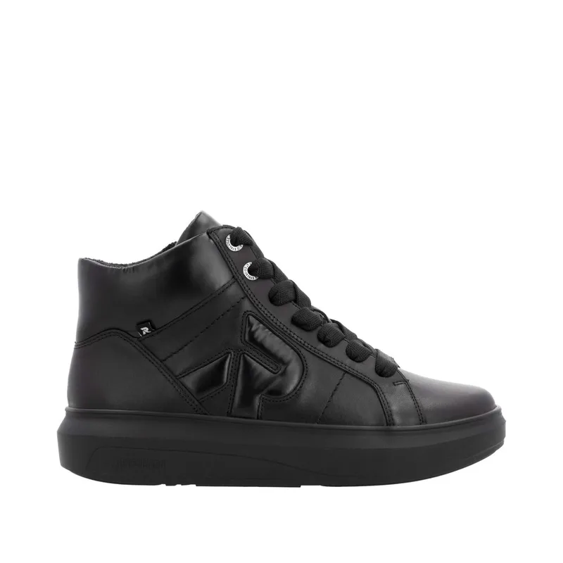 Rieker W1270-00 Ανατομικό Μποτάκι Sneaker Μαύρο