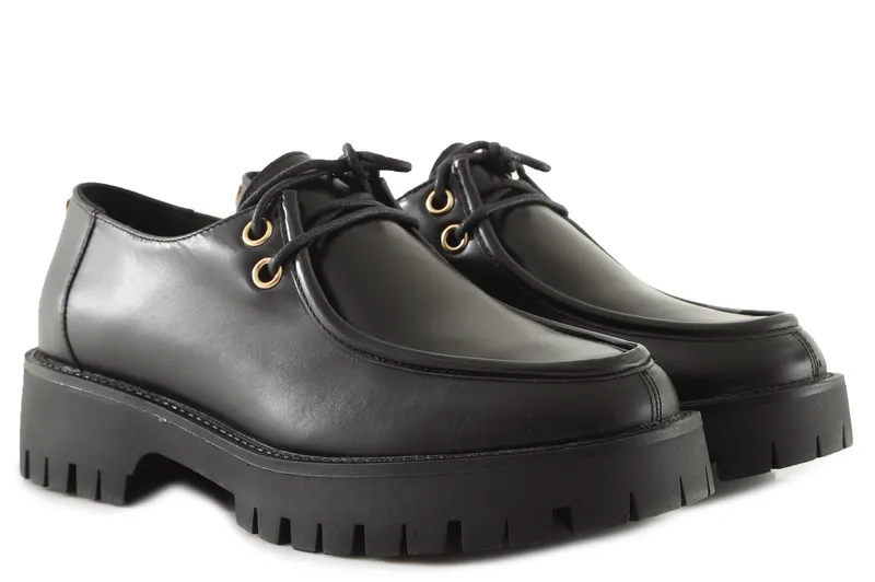 Μοκασίνια Guess Mirka FL7MRKLEA14-GU0-BLACK Γυναικείο