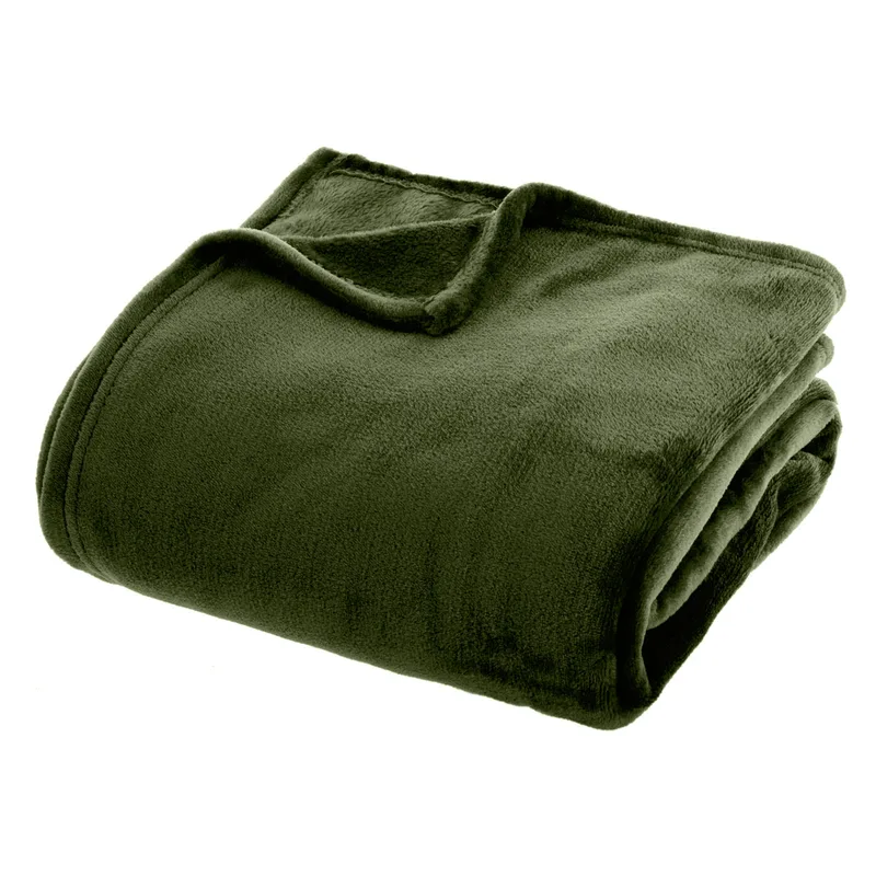 Κουβέρτα Fleece Ημίδιπλη (180x230) A-S Flannel Khaki 156048K