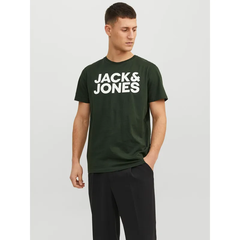 Jack & Jones T-Shirt Corp 12151955 Πράσινο Standard Fit