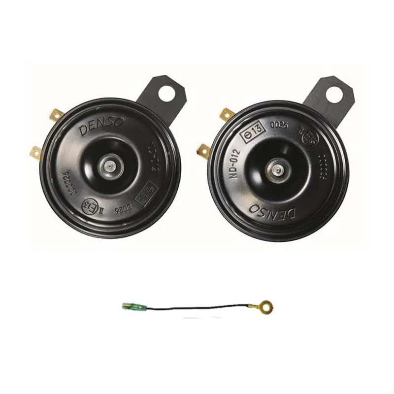 Σετ Κόρνες 12V Δύο Τόνων JK272000-6910 Denso Μαύρες