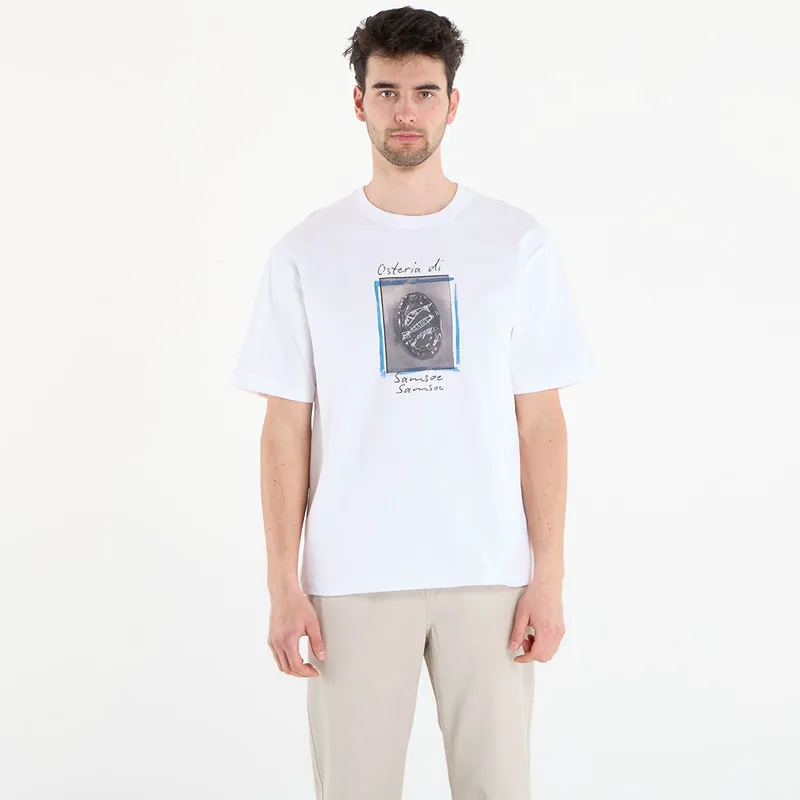 T-shirt Samsøe Samsøe Sagergei T-Shirt White Osteria L