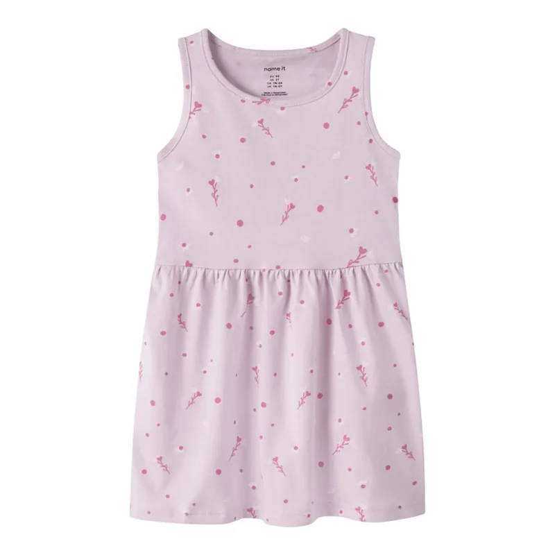 Φόρεμα μακό κορίτσι name it-13241639-Lavender Fog