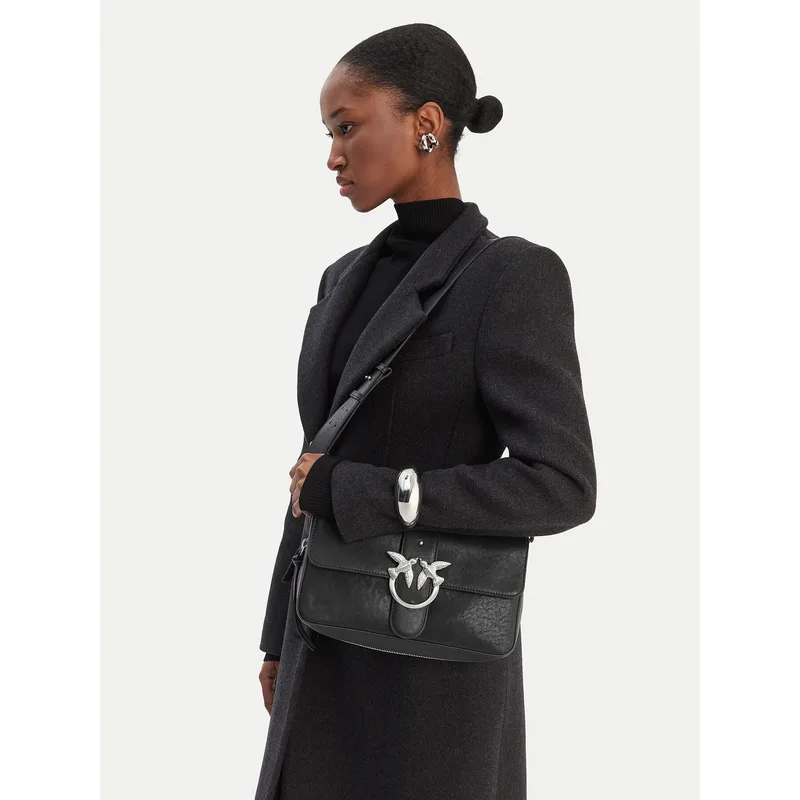 Τσάντα PINKO Love One Slouchy Zip Classic AI 25-26 PLTT 105081 A2JG Μαύρο