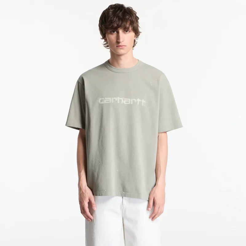 T-shirt Carhartt WIP S/S Painter T-Shirt UNISEX Shady Green Destroy Wash, Splatter XS