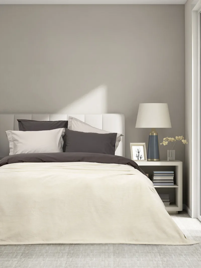 Κουβέρτα Υπέρδιπλη Nima Alpa Light Μπεζ 220x240