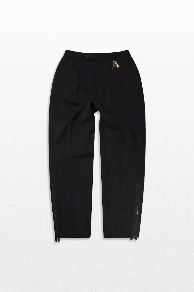 ARIES Ανδρικό Μαύρο Zip Detail Tailored Trousers