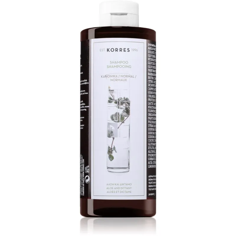Korres Aloe & Dittany απαλό σαμπουάν για καθημερινή χρήση 400 ml