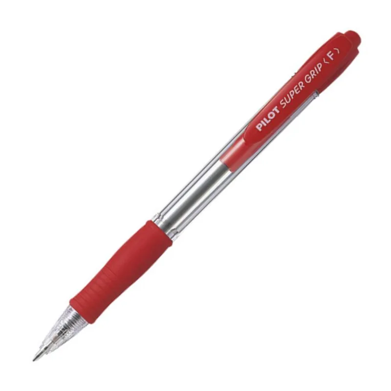 Στυλό Διαρκείας Pilot Super Grip Fine 0.7mm Κόκκινο BPGP-10R-FR