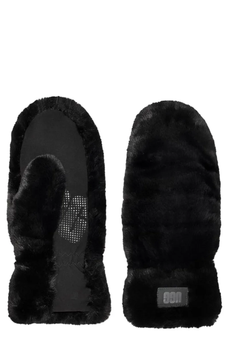 Γάντια Ugg Quilted Faux Fur Mitten 21635-BLK Γυναικείο