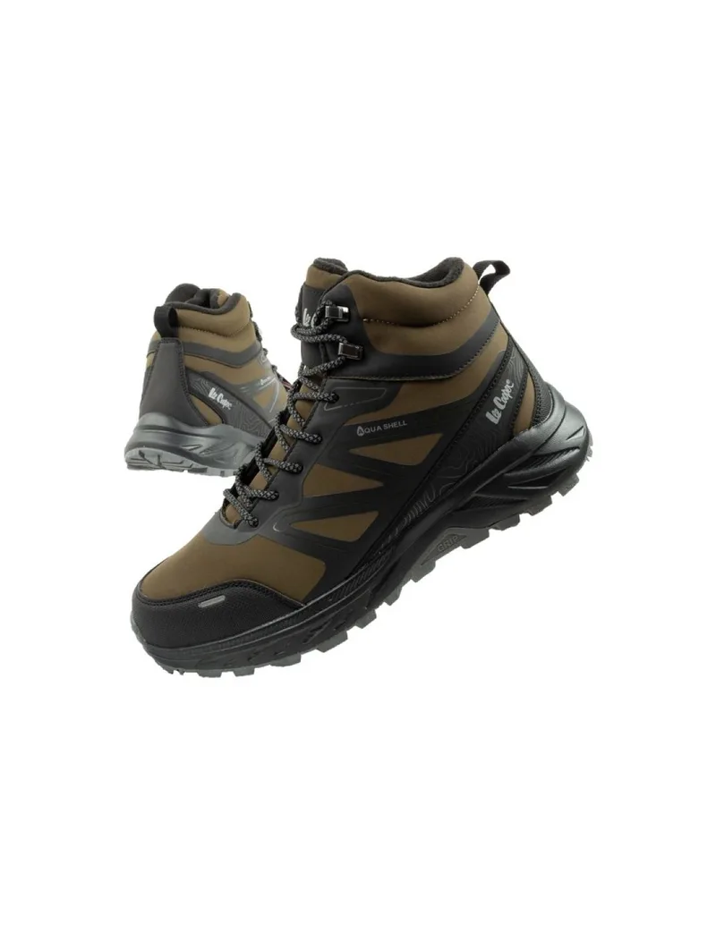 Lee Cooper men's winter hiking boots insulated waterproof green