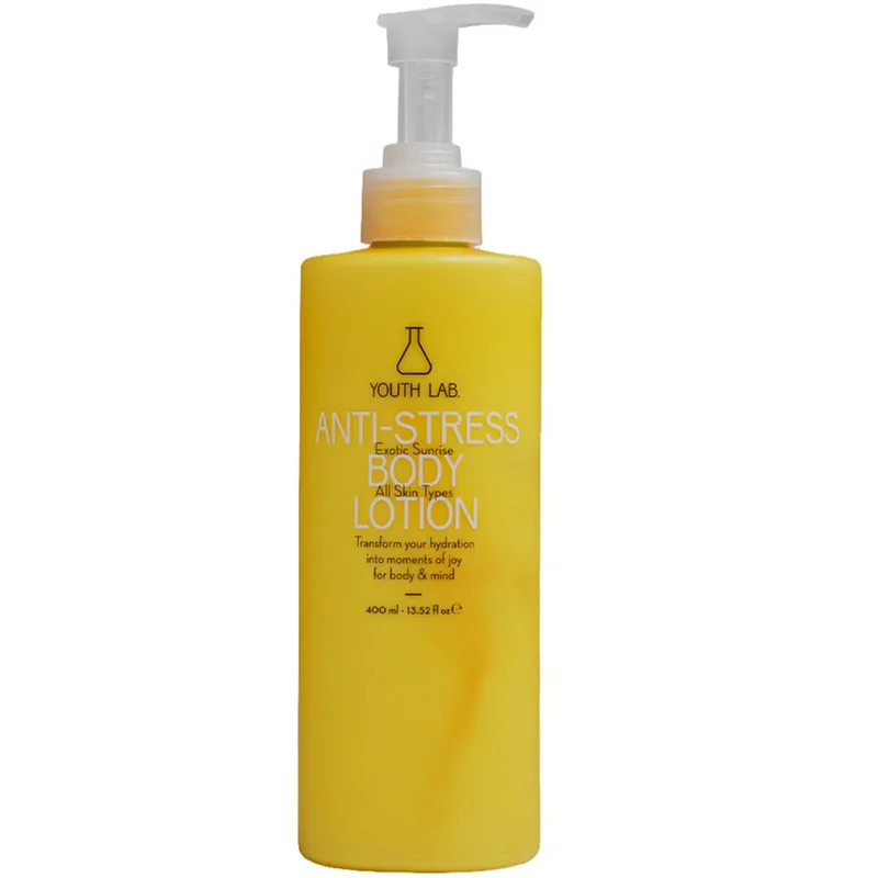Youth Lab Anti-Stress Exotic Sunrise Body Lotion Ενυδατικό Γαλάκτωμα Σώματος Κατά του Στρες & Τροπικό Άρωμα Φρούτων για Όλους τους Τύπους Επιδερμίδας, με Αντλία 400ml