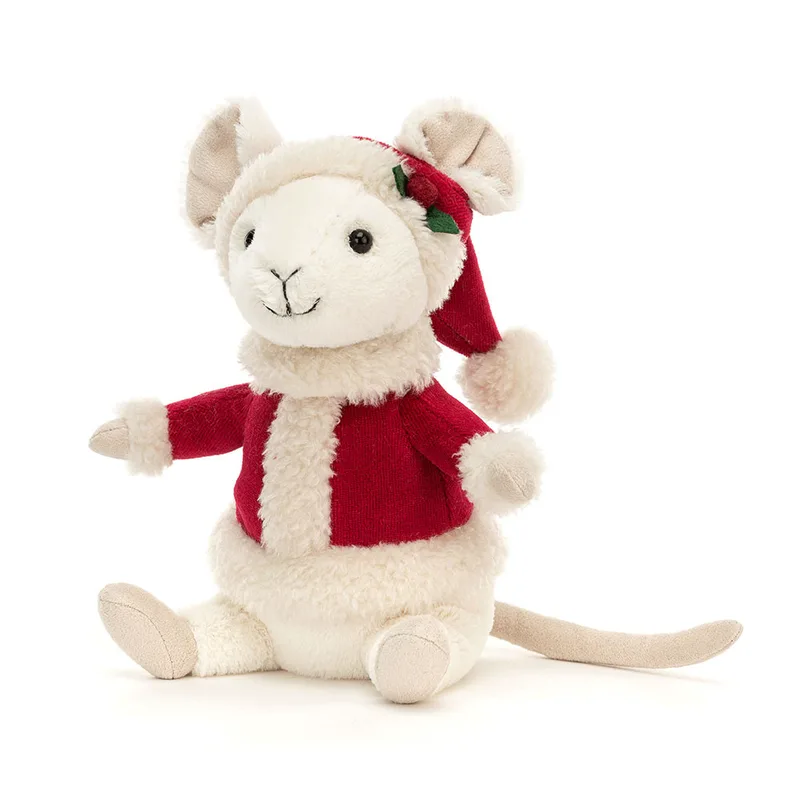 Λούτρινο Jellycat Merry Mouse 18cm x 9cm x 9cm