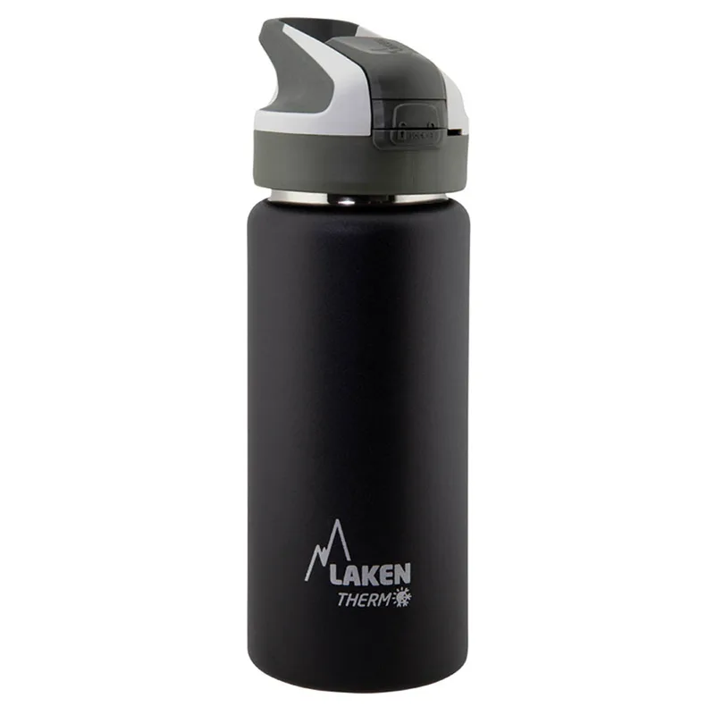 Παγούρι - Θερμός 500ml Με Καλαμάκι Laken Μαύρο