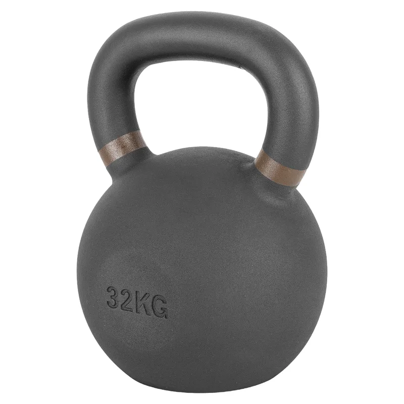 Kettlebell Cast Iron 32kg Μαύρο/Καφέ