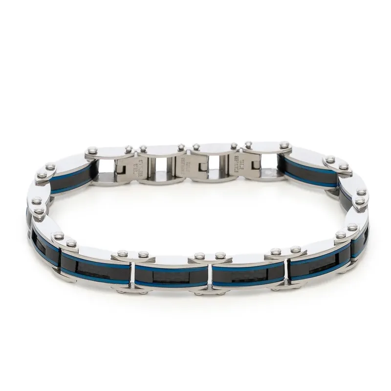 Βραχιόλι ανδρικό Visetti Stainless Steel 61C-BR406SBM 61C-BR406SBM Ατσάλι