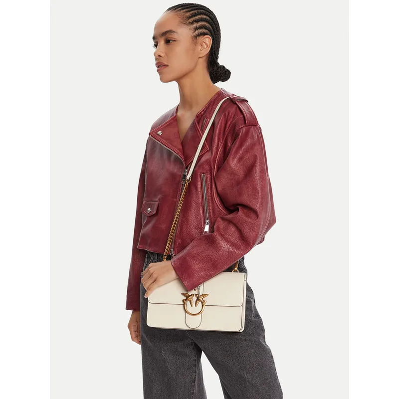 Τσάντα PINKO Love One Classic ST.CL Al 25-26 PLTT 105857 A0F1 Λευκό