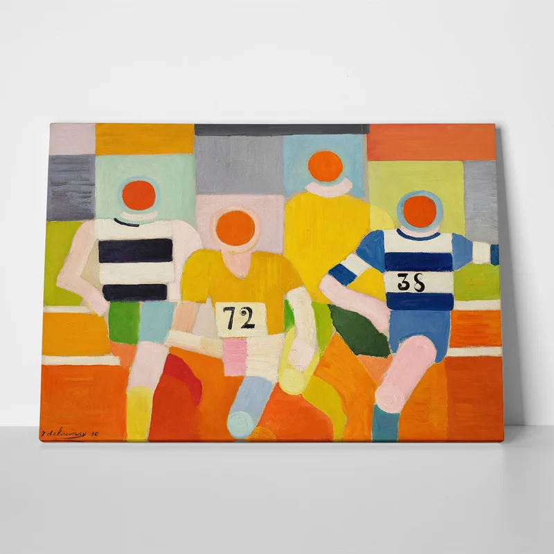 Πίνακας σε Καμβά ROBERT DELAUNAY - THE RUNNERS