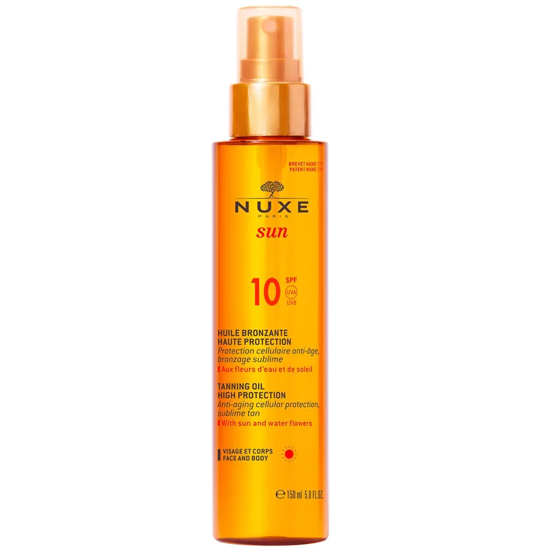 Nuxe Sun Tanning Oil - Λάδι Μαυρίσματος για Πρόσωπο & Σώμα Spf10 150ml
