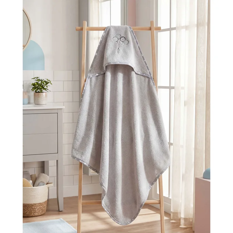 Κάπα Βαμβακερή Bebe 75x75εκ. Cookie Makis Tselios (Ύφασμα: Βαμβάκι 100%, Χρώμα: Γκρι) - Makis Tselios - 990150123456