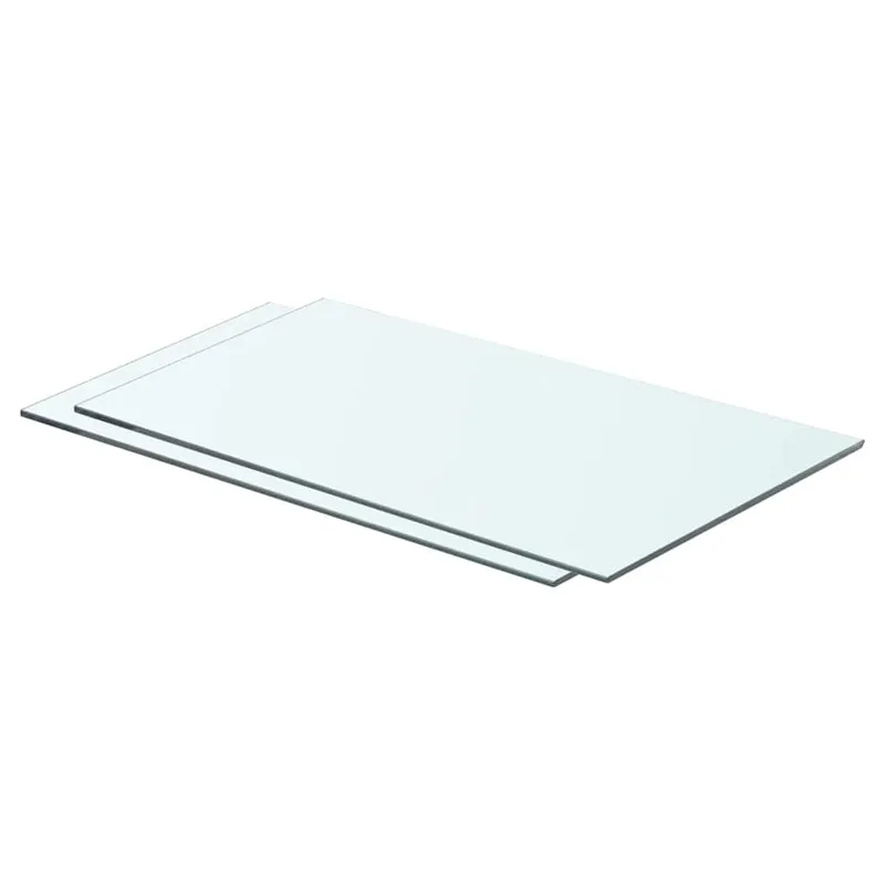 vidaXL Ράφια Πάνελ 2 τεμ. Διάφανα 60 x 30 εκ. Γυάλινα