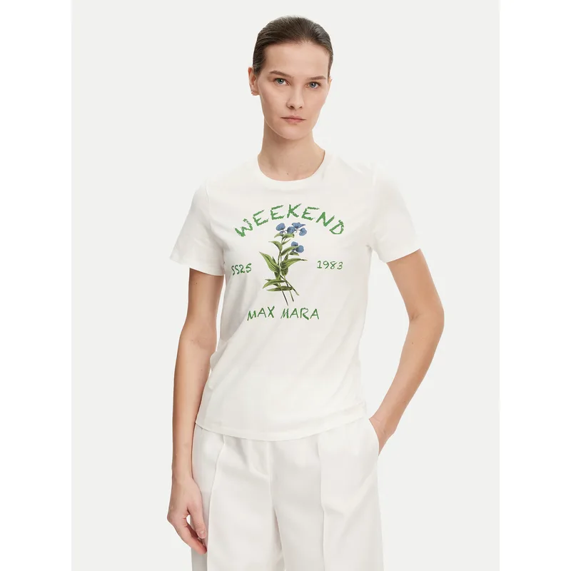 Weekend Max Mara T-Shirt Teiera 2515971052 Λευκό Regular Fit