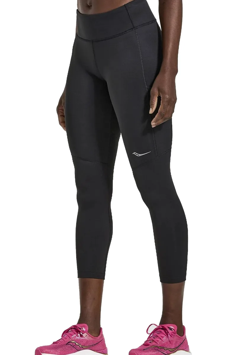 Κολάν Saucony Fortify Crop SAW800398-BK Γυναικείο