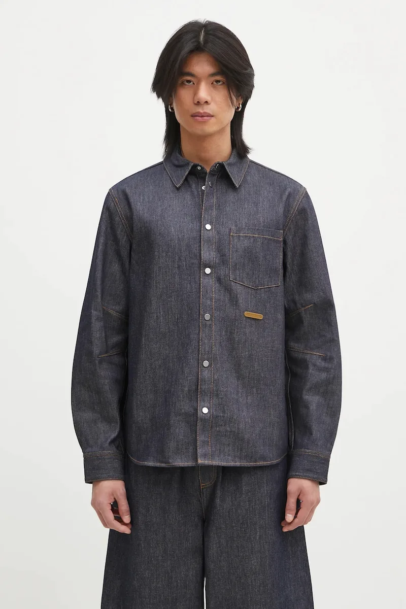 Τζιν πουκάμισο Helmut Lang Curved Cl Shirt.Bkly