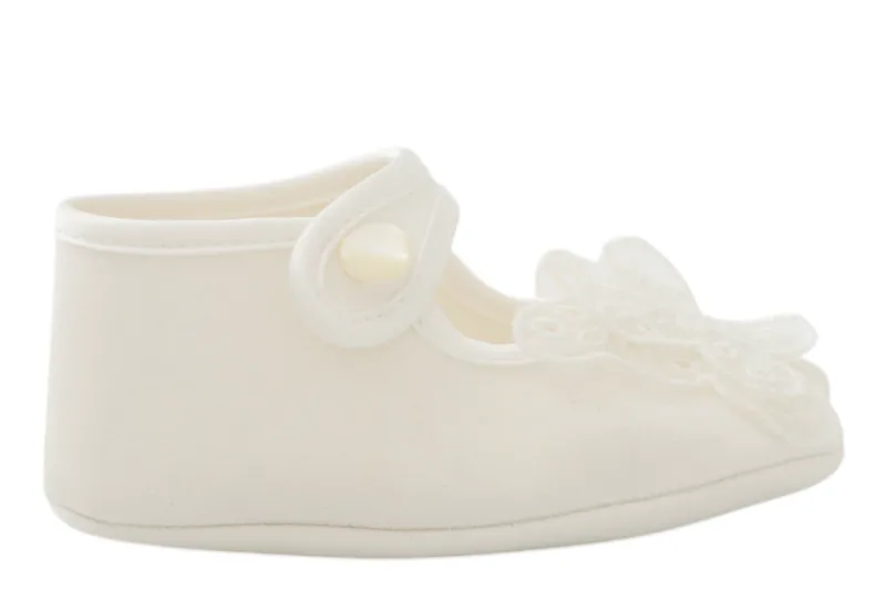 Μπαλαρίνα Monnalisa Casual Χαμηλό Con Farfalle Cre No. 18-20 737002 7306-0001 Κορίτσι